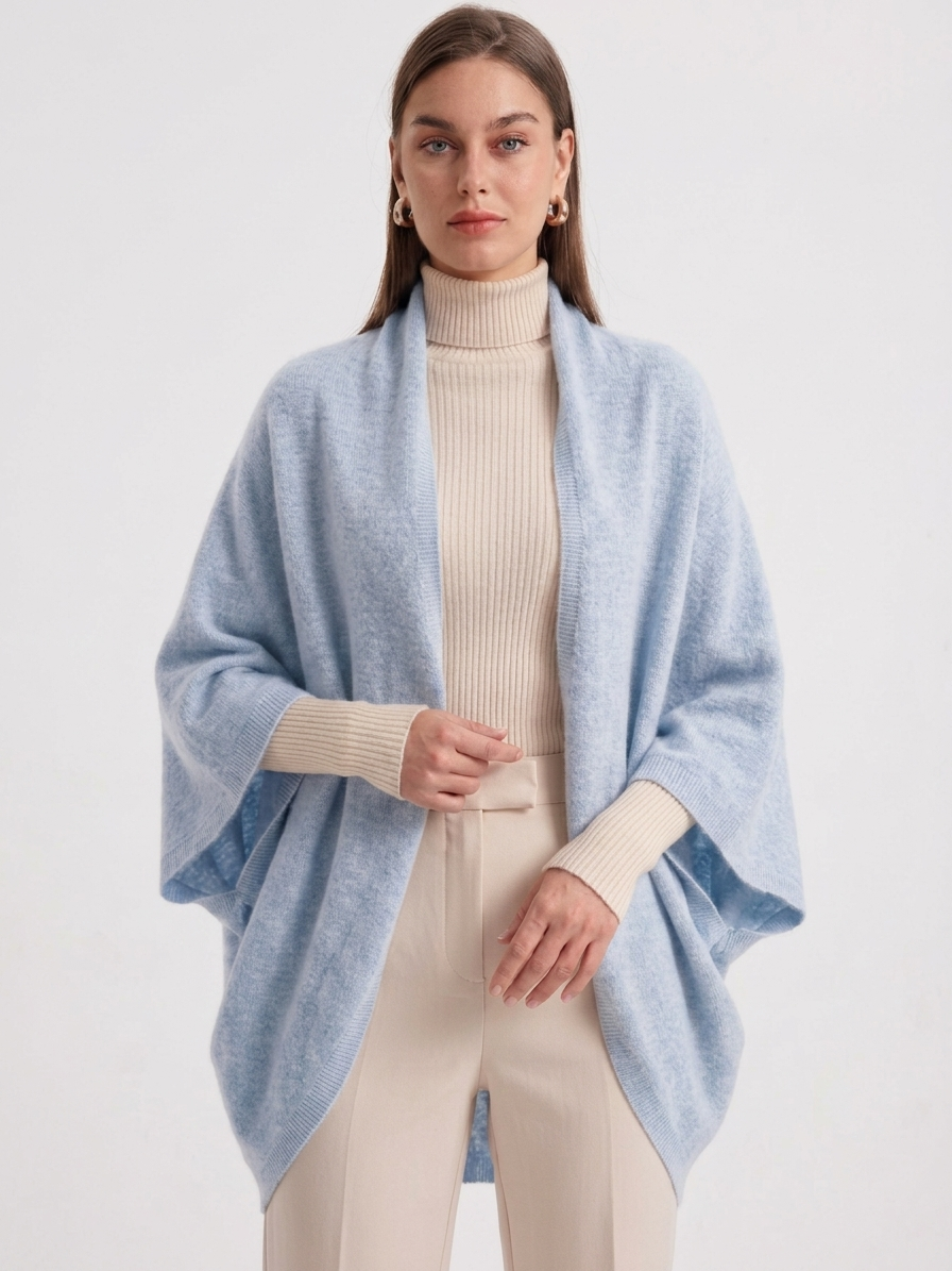 Cosy Wool Wrap - Gilet da donna