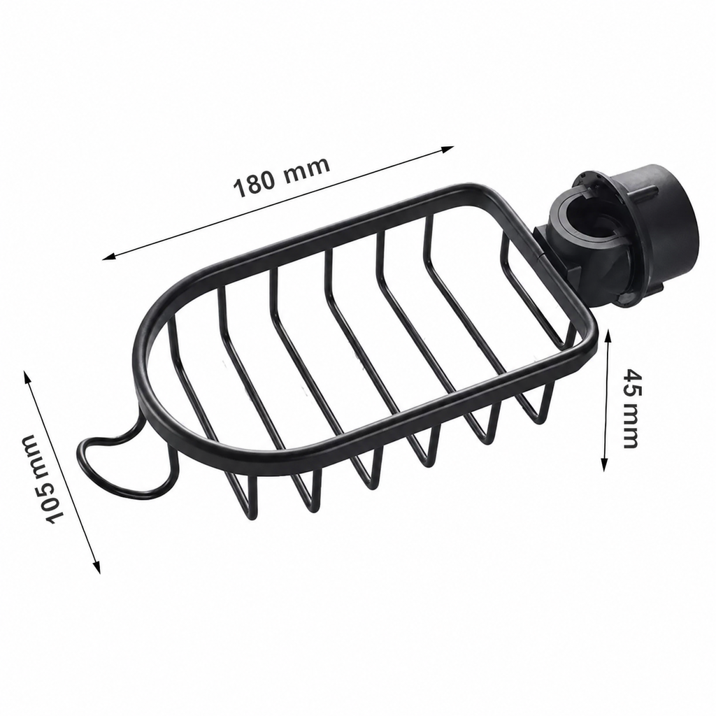 AquaGrip Shower Shelf – Pratica, in acciaio inox e salvaspazio
