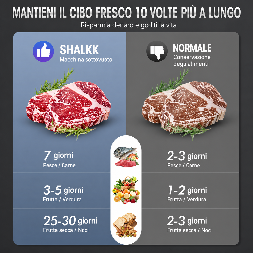 Sigillatrice Sottovuoto Professionale 8-in-1 | Taglierina di Precisione Integrata | Modalità per Alimenti Secchi e Umidi