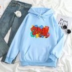 Calda felpa con cappuccio unisex: oversize, pile di poliestere, casual