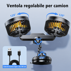 AeroBreeze Car Fan | Ventola wireless per auto con batteria da 4000 mAh e 3 velocità