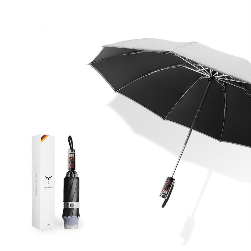 Ombrello pieghevole super spesso completamente automatico per sole e pioggia