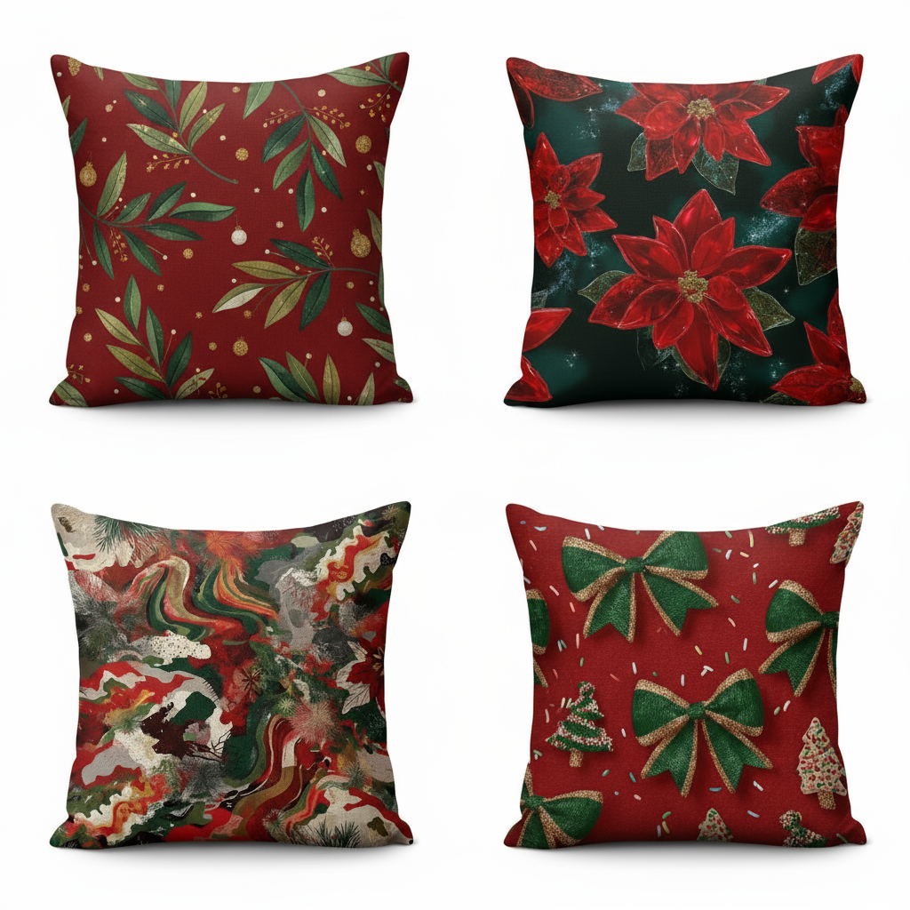 Fodere per cuscini festivi natalizi 40x40 | Fodere per cuscini decorativi