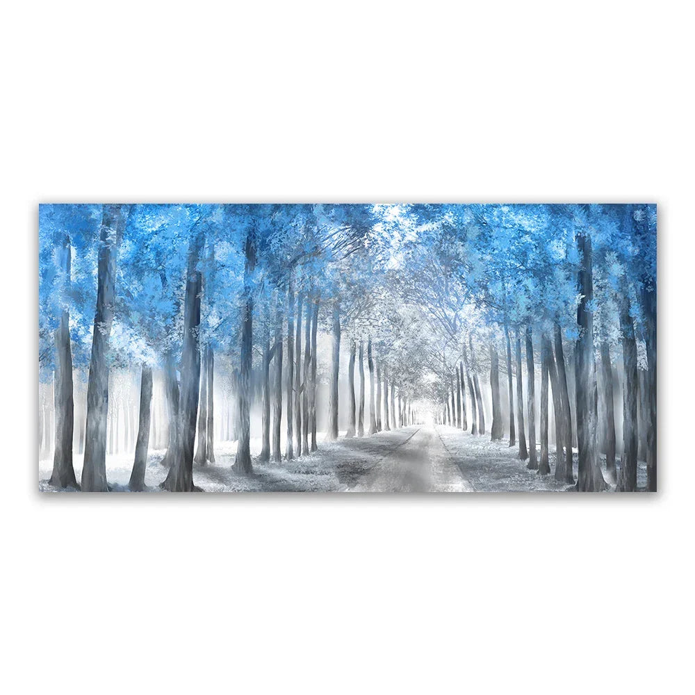 Autunno Sole Foresta Wall Art Fine Art Stampa su tela Immagine di paesaggio naturale per soggiorno Sala da pranzo Decorazione per la casa scandinava