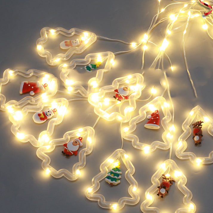 Luci a corda LED PS LED in PVC impermeabile con batteria USB moderna Art Déco per camera da letto
