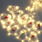 Luci a corda LED PS LED in PVC impermeabile con batteria USB moderna Art Déco per camera da letto