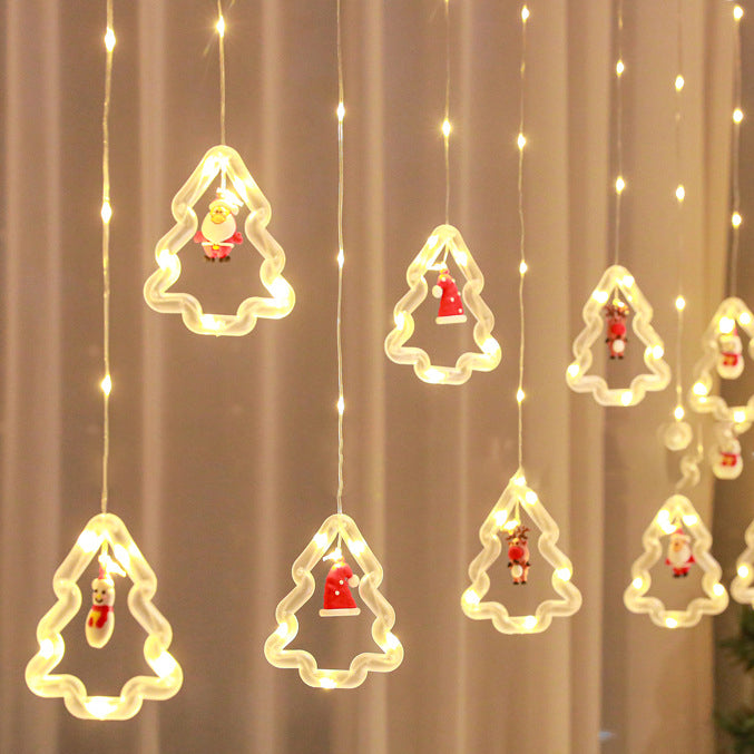Luci a corda LED PS LED in PVC impermeabile con batteria USB moderna Art Déco per camera da letto