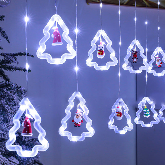 Luci a corda LED PS LED in PVC impermeabile con batteria USB moderna Art Déco per camera da letto