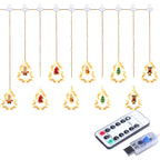 Luci a corda LED PS LED in PVC impermeabile con batteria USB moderna Art Déco per camera da letto