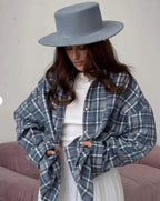 Camicia oversize in flanella da donna traspirante | vestibilità comoda, cotone morbido, da indossare tutti i giorni