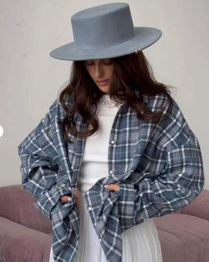 Camicia oversize in flanella da donna traspirante | vestibilità comoda, cotone morbido, da indossare tutti i giorni