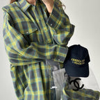 Camicia oversize in flanella da donna traspirante | vestibilità comoda, cotone morbido, da indossare tutti i giorni