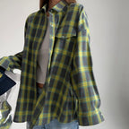 Camicia oversize in flanella da donna traspirante | vestibilità comoda, cotone morbido, da indossare tutti i giorni