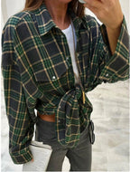 Camicia oversize in flanella da donna traspirante | vestibilità comoda, cotone morbido, da indossare tutti i giorni