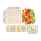 BlockMaster - Puzzle creativo in legno con mosaico per bambini