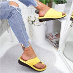 Pantofole ortopediche da donna con Voetbed Zwart Geel Zilver Goud Hallux Correctie Zomer Comfort