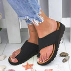 Pantofole ortopediche da donna con Voetbed Zwart Geel Zilver Goud Hallux Correctie Zomer Comfort