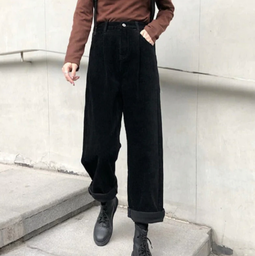 Pantaloni di velluto a coste da uomo traspiranti | vestibilità comoda, tessuto resistente, per abbigliamento casual