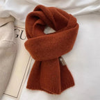 Sciarpa da donna calda e accogliente - Lana spazzolata lunga per l'inverno