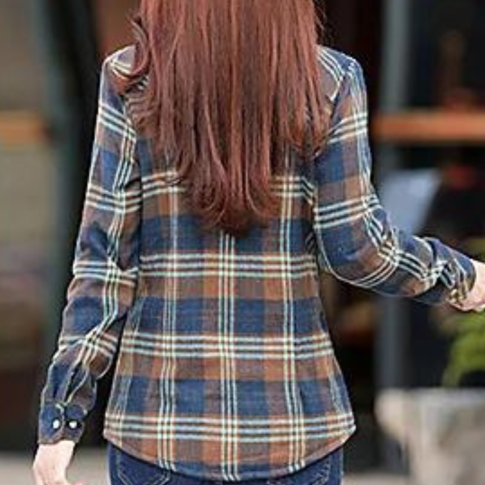 Camicia foderata in pile scozzese | Morbida flanella di cotone con interno termico