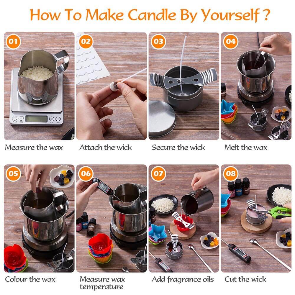 Kit per realizzare candele | Forniture artigianali fai-da-te | Strumenti artigianali