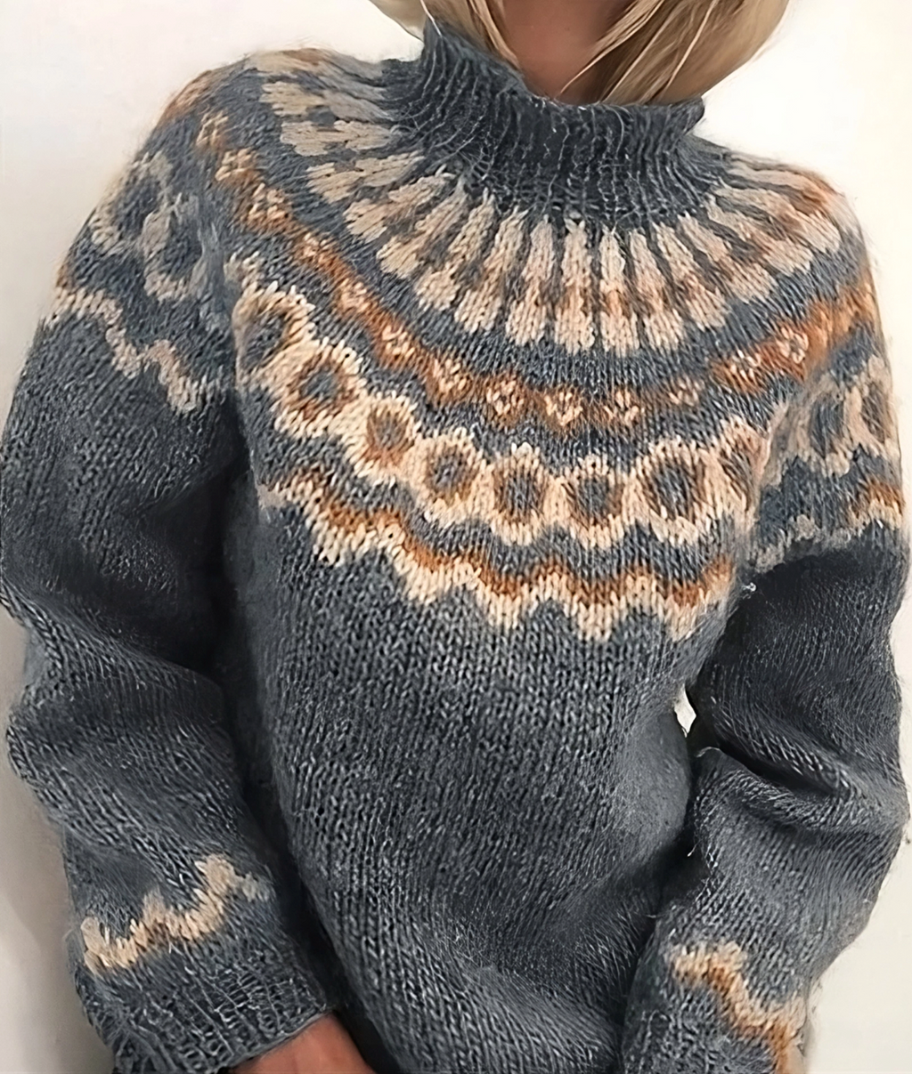 Maglione dolcevita isolante da donna - Comodo inverno in lana