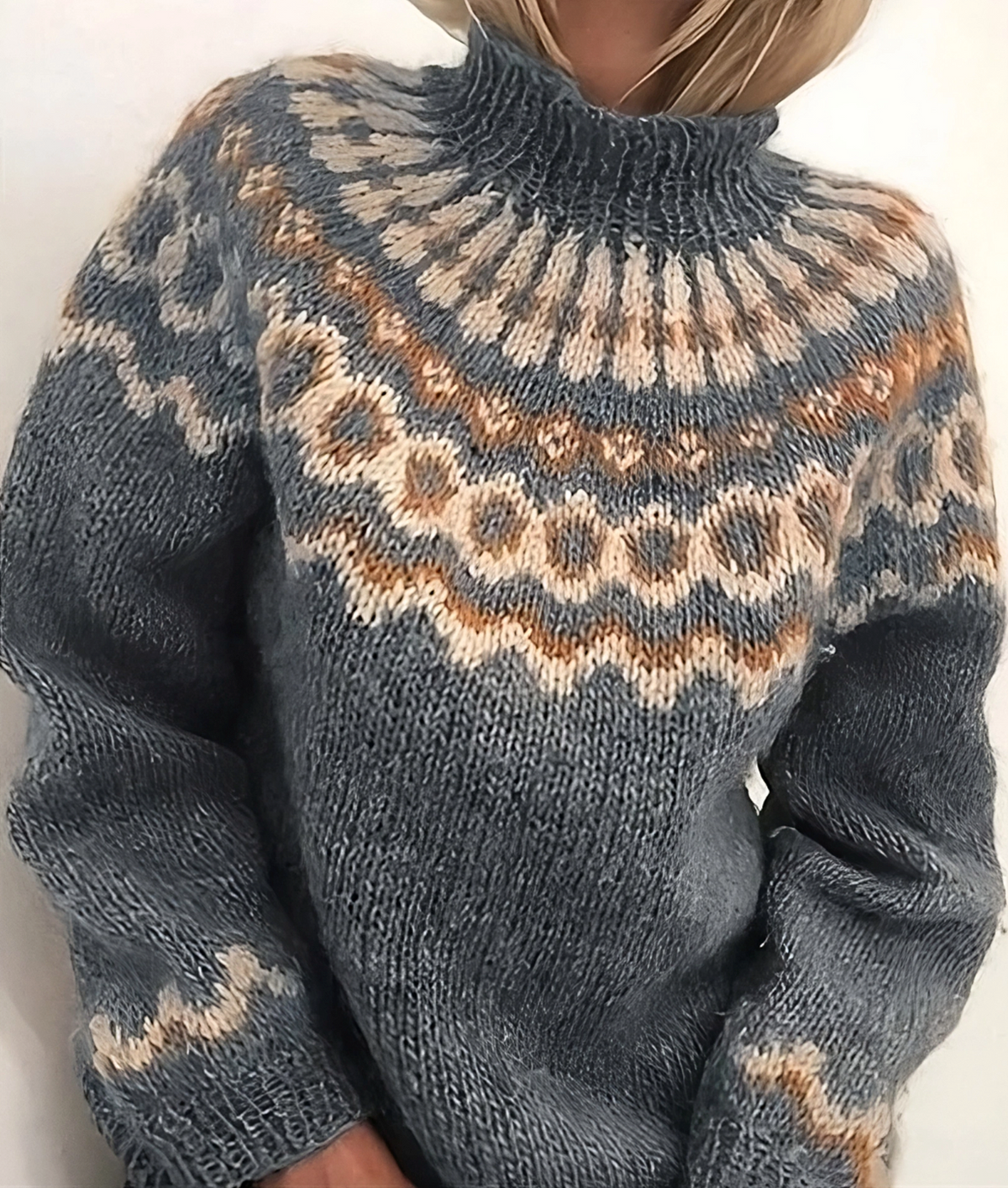 Maglione dolcevita isolante da donna - Comodo inverno in lana