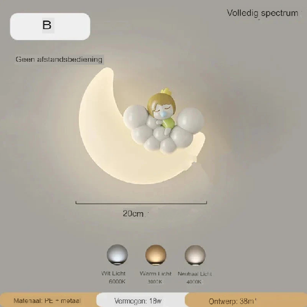 Lampada da parete Luna | Illuminazione delicata | Alta qualità - Noram