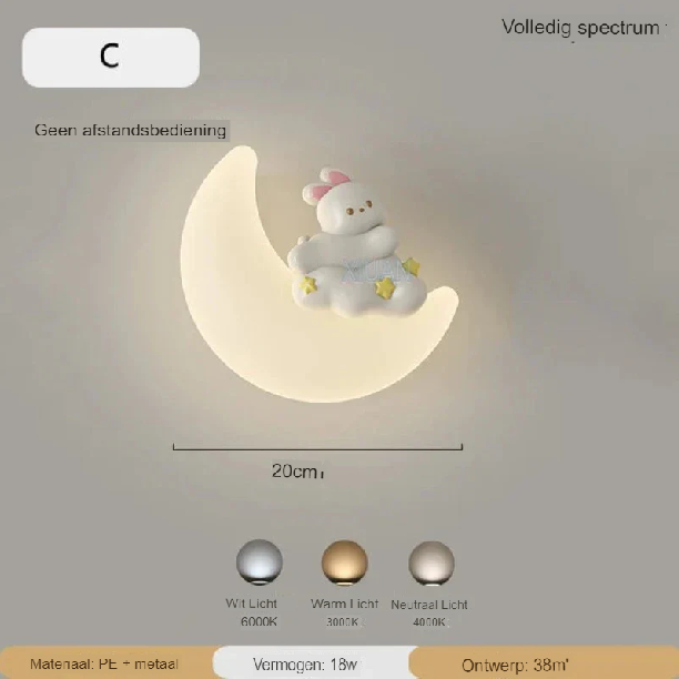 Lampada da parete Luna | Illuminazione delicata | Alta qualità - Noram