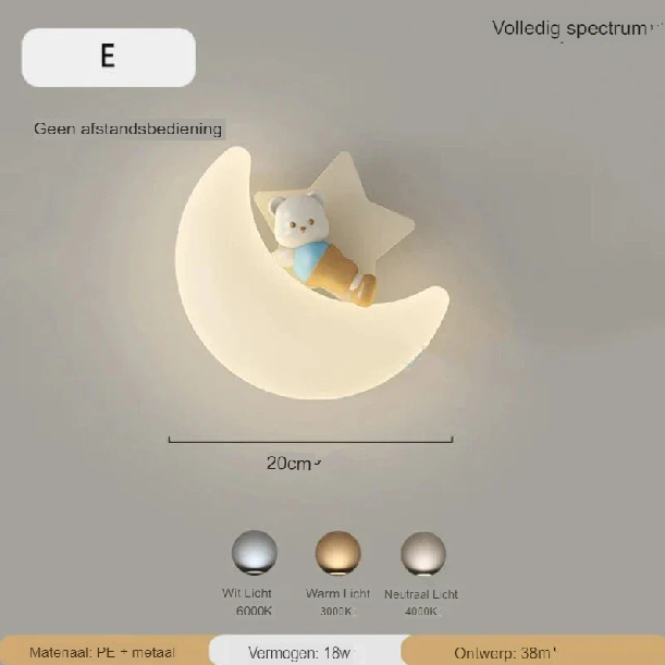 Lampada da parete Luna | Illuminazione delicata | Alta qualità - Noram