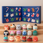 Calendario dell'avvento natalizio pieno di peluche Squishmallows SquishJoy