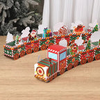 Calendario dell'avvento del treno di Natale | 24 scatole festive con personaggi festivi