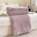 Nido accogliente | Coperta in pile per divano e letto con comfort traspirante | Design elegante per calore tutto l'anno
