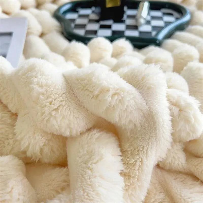 Morbida coperta strutturata per il comfort del letto e del divano