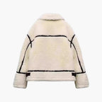 Giacca Teddy da donna con cerniera e tasche