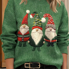Damen Hässlicher Weihnachtspullover Pullover Felpa calda