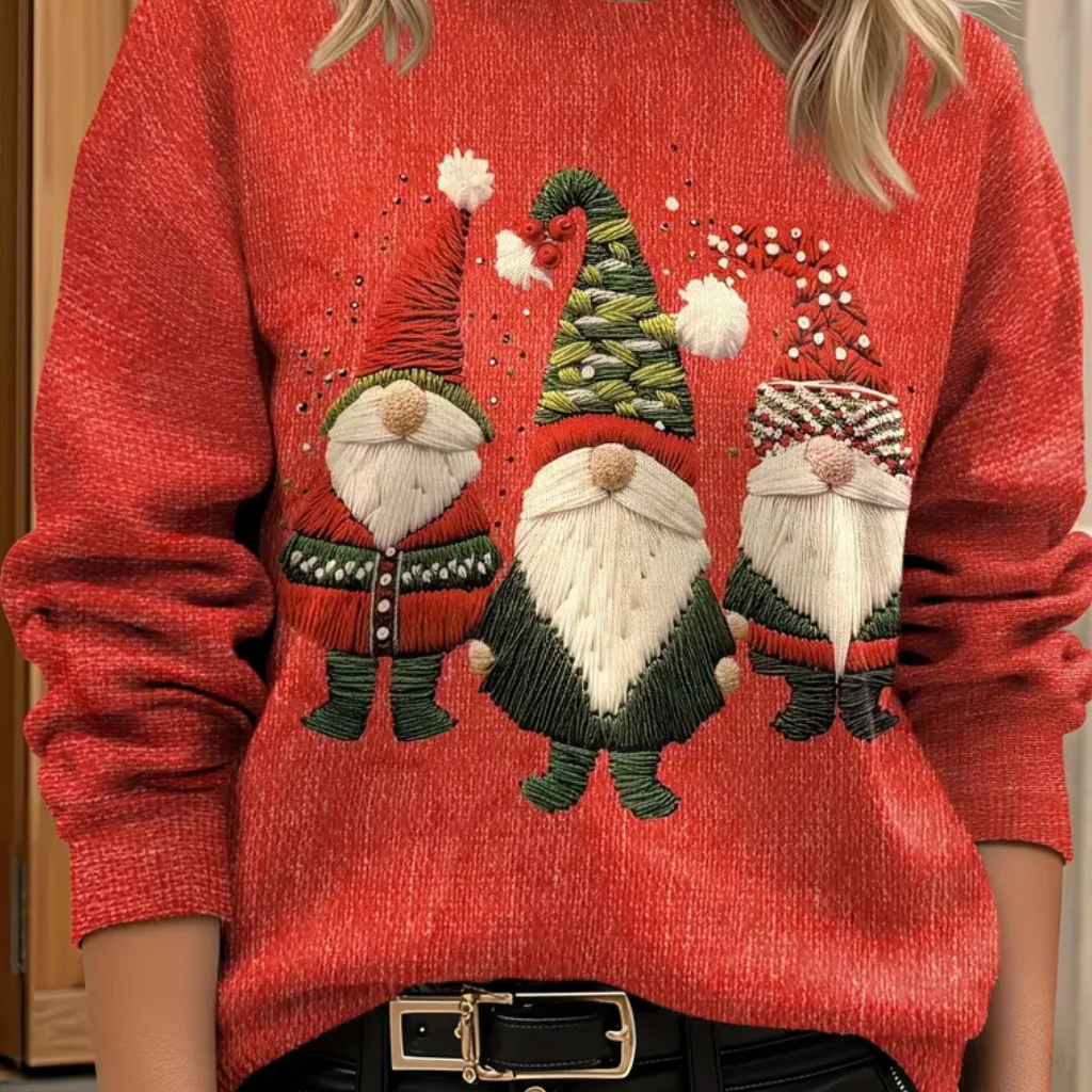 Damen Hässlicher Weihnachtspullover Pullover Felpa calda
