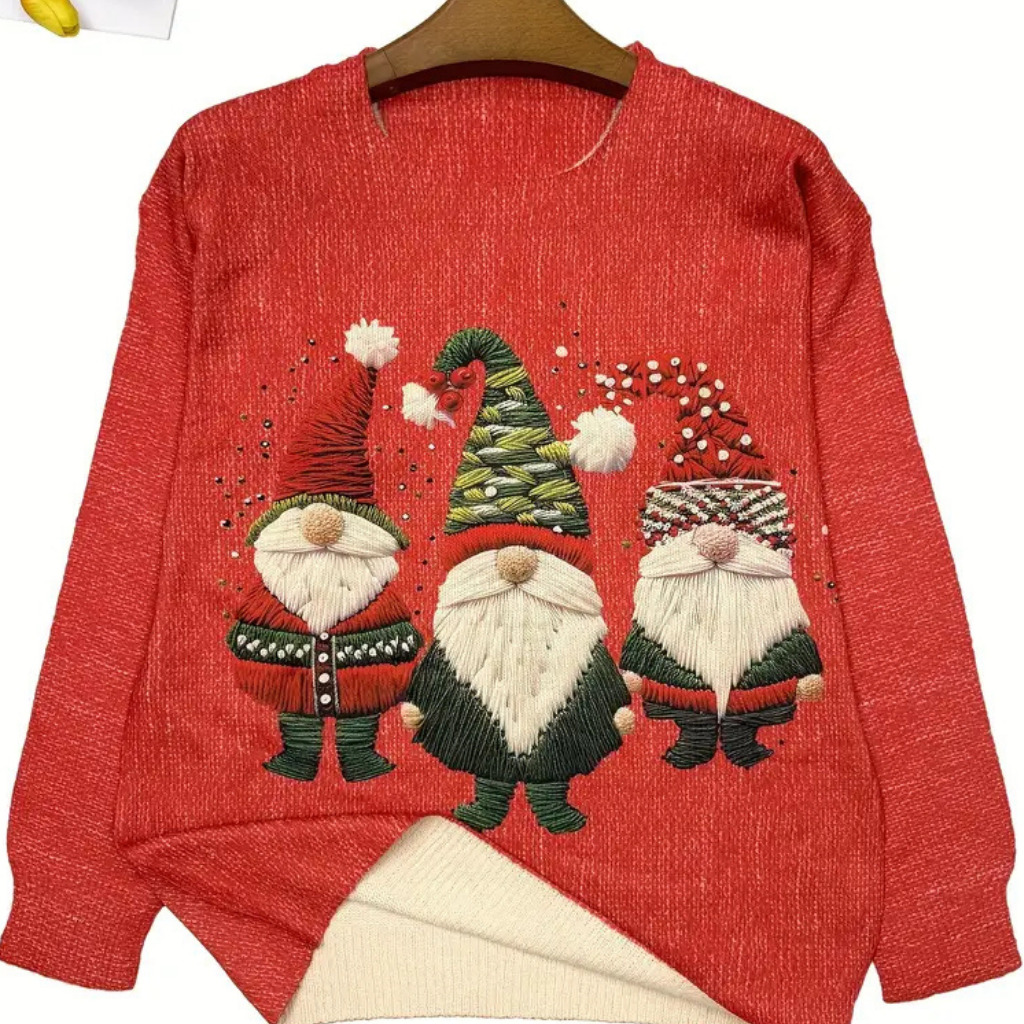 Damen Hässlicher Weihnachtspullover Pullover Felpa calda