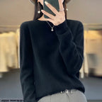 Damen Weicher Feinstrick Pullover Langarm Rundhals