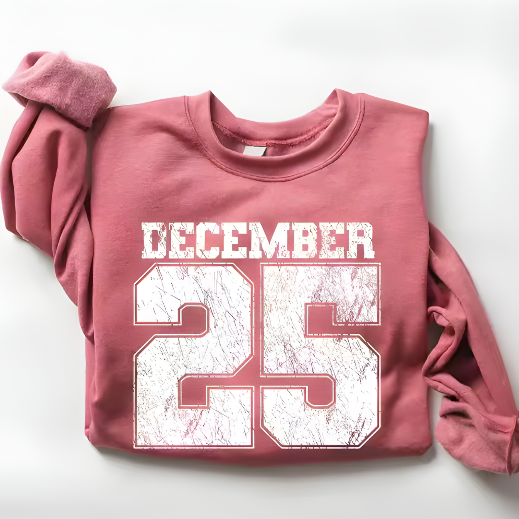 Damen Weihnacht Felpa Pullover Warm Bedrucken