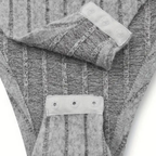 Maglia dolcevita invernale da donna, calda, a costine, attillata