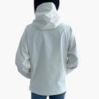 Giacca da donna con cappuccio e tasche con cerniera