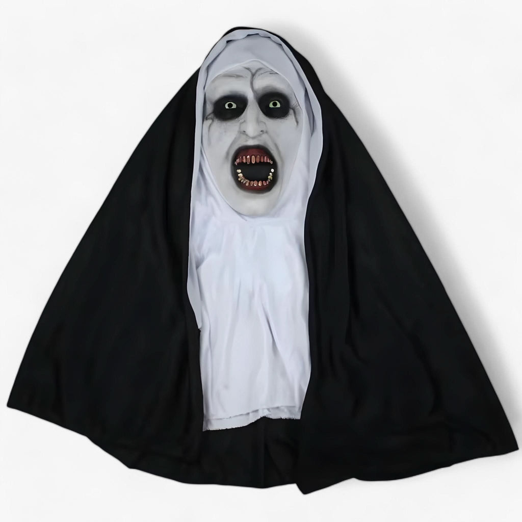 Corvo | Maschera da suora a LED - Look spettrale di Halloween