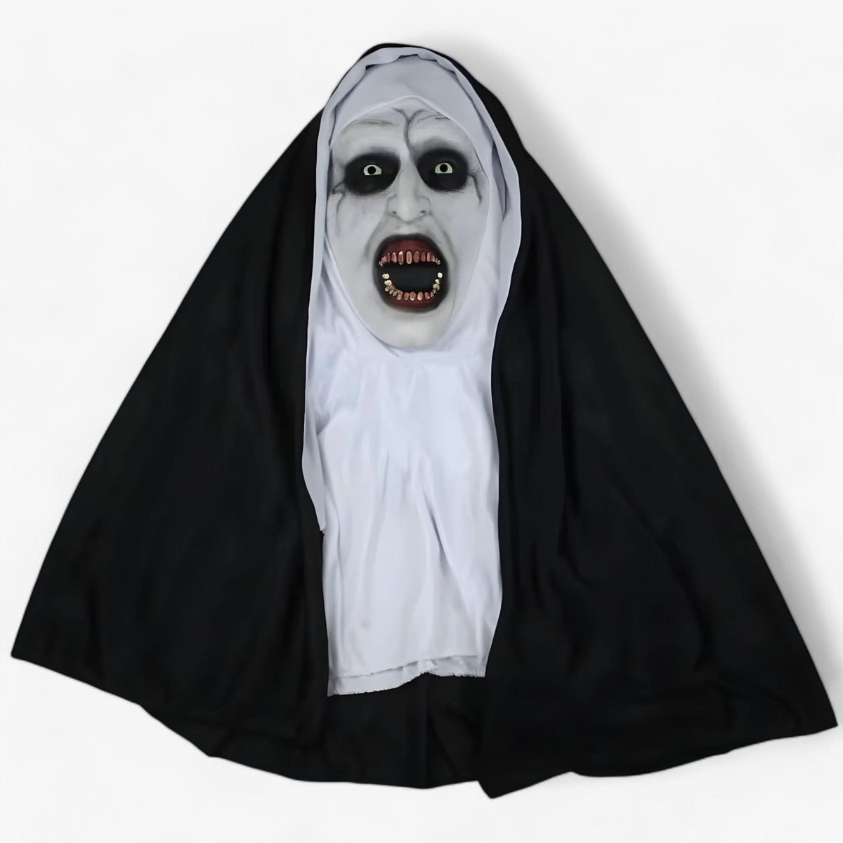 Corvo | Maschera da suora a LED - Look spettrale di Halloween