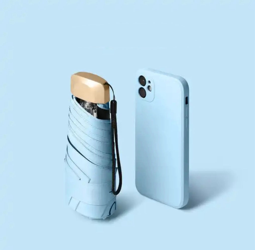 Mini ombrello compatto | Protezione portatile dalla pioggia e dal sole quando sei in movimento