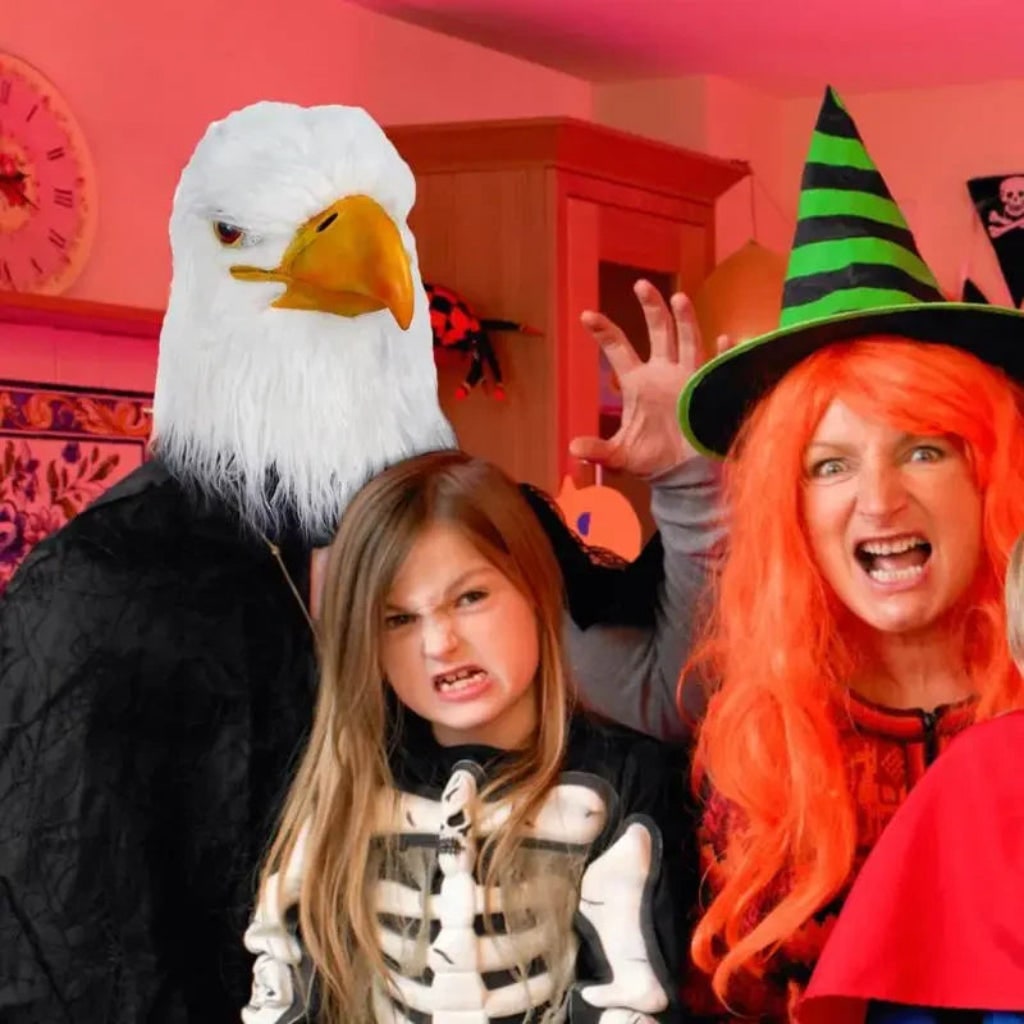 Maschera con testa d'aquila | Accessorio per costumi animali realistici per il divertimento di Halloween
