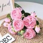 Elegante composizione floreale di peonie per l'arredamento della casa | Tessuto non tessuto di alta qualità
