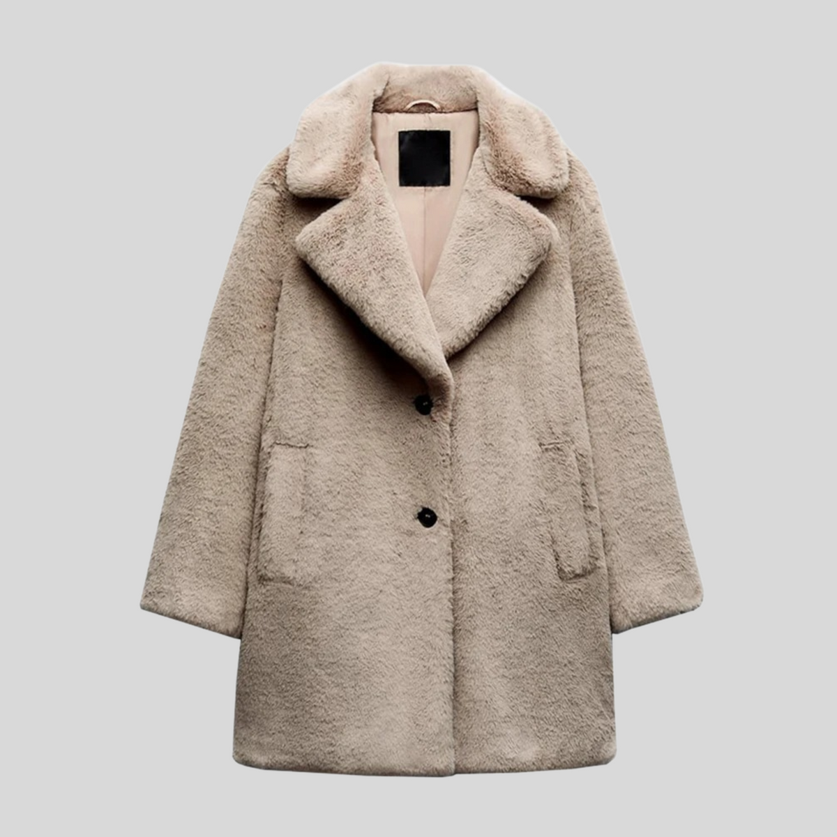Cappotto invernale Teddy | Design oversize in pelliccia sintetica