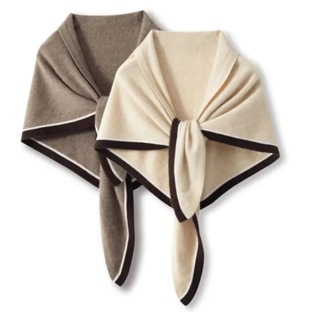 Morbida sciarpa triangolare da donna - Cashmere da indossare a strati