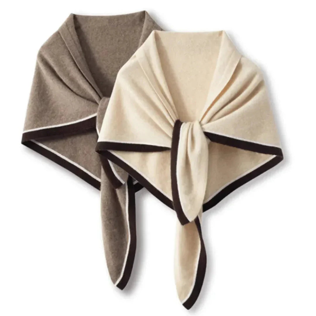 Morbida sciarpa triangolare da donna - Cashmere da indossare a strati